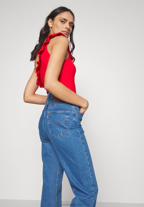 Z62T473 Women Anna Field Top Red