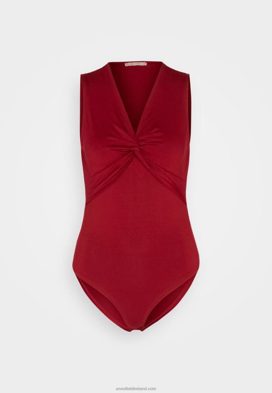 Z62T480 Women Anna Field Top Dark Red