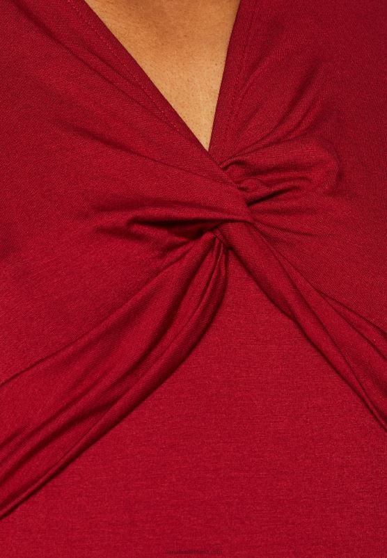 Z62T480 Women Anna Field Top Dark Red