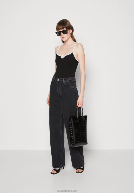 Z62T503 Women Anna Field Top Black