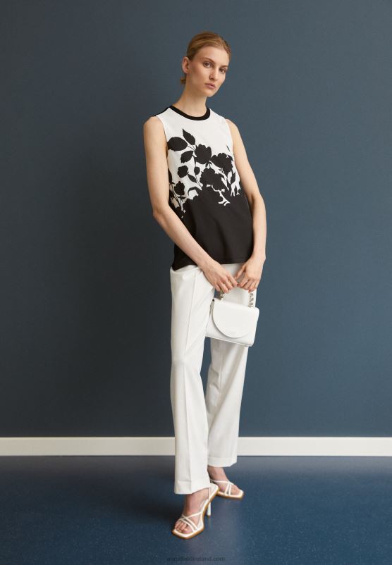 Z62T504 Women Anna Field Blouse Black/White