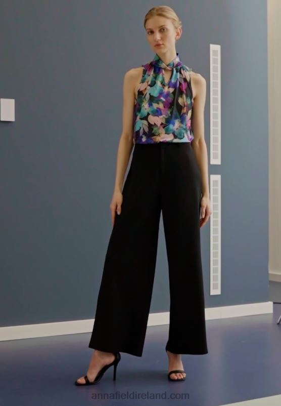 Z62T505 Women Anna Field Top Nblue/Purple