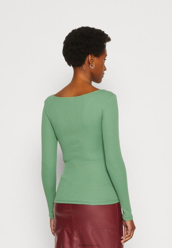 Z62T514 Women Anna Field Long Sleeved Top Green