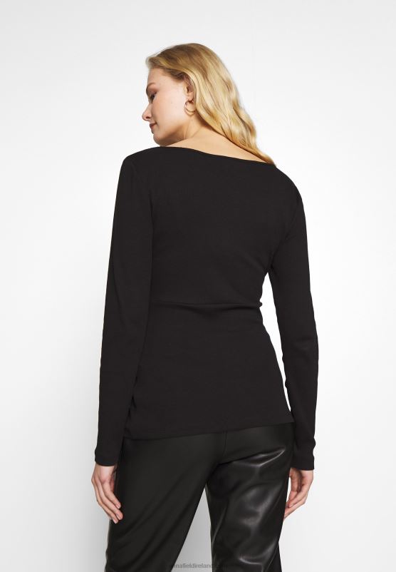 Z62T516 Women Anna Field Long Sleeved Top Black