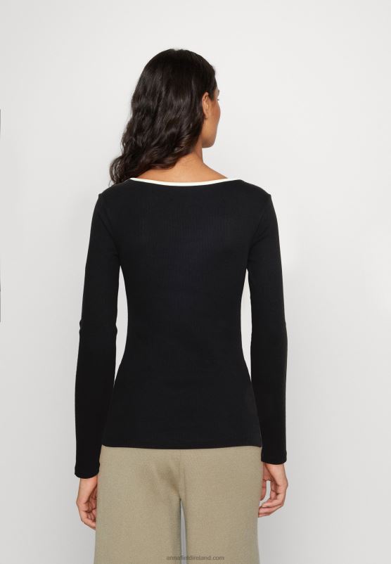 Z62T520 Women Anna Field Long Sleeved Top Black
