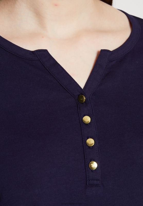 Z62T523 Women Anna Field Long Sleeved Top Dark Blue