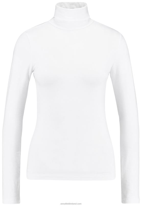Z62T527 Women Anna Field Long Sleeved Top White
