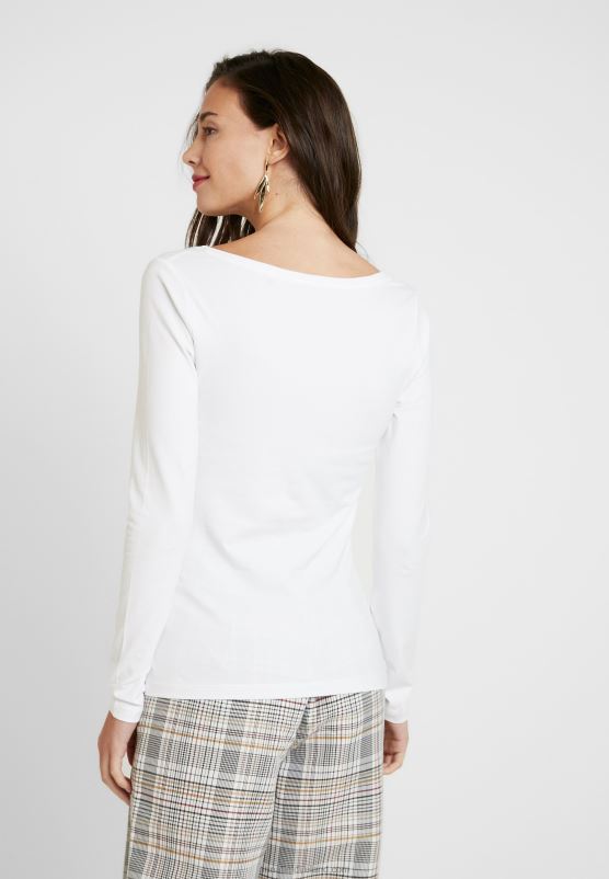 Z62T528 Women Anna Field Basic Long Sleeved Top White