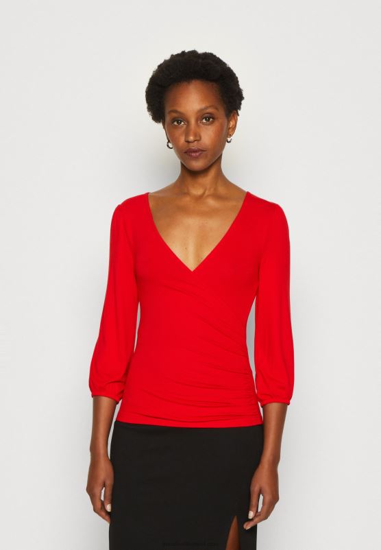 Z62T529 Women Anna Field Long Sleeved Top Red