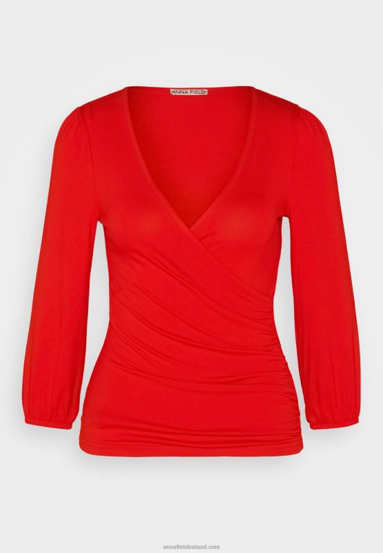 Z62T529 Women Anna Field Long Sleeved Top Red