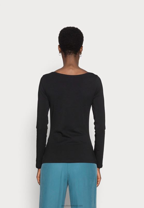 Z62T534 Women Anna Field Long Sleeved Top Black