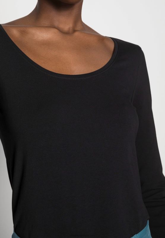 Z62T534 Women Anna Field Long Sleeved Top Black