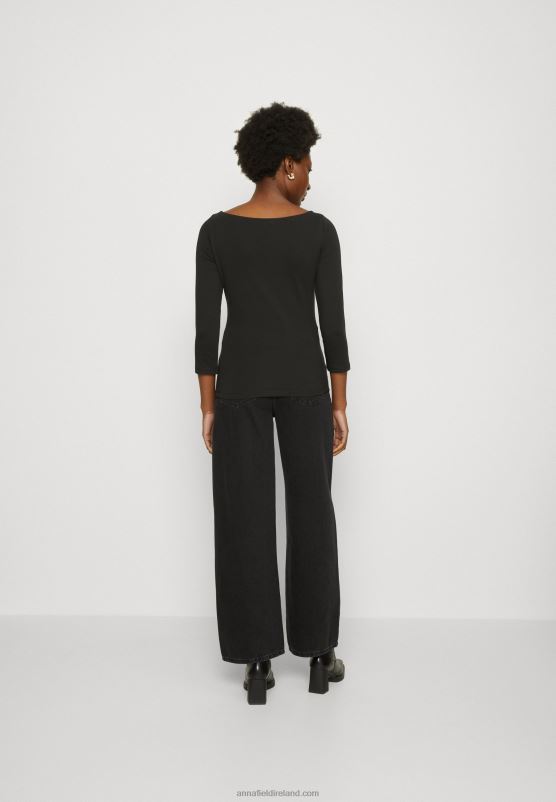 Z62T537 Women Anna Field Long Sleeved Top Black