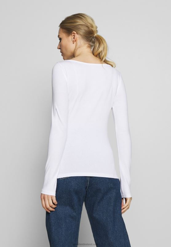 Z62T539 Women Anna Field 2 Pack Long Sleeved Top Maritime Blue/White