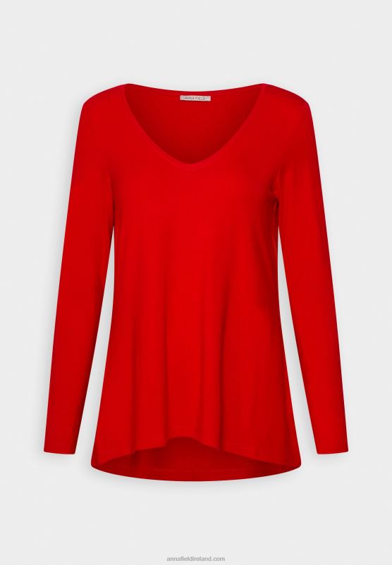 Z62T540 Women Anna Field Long Sleeved Top Red
