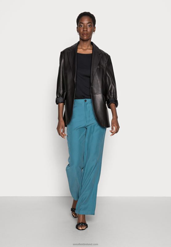 Z62T542 Women Anna Field Basic Long Sleeved Top Black