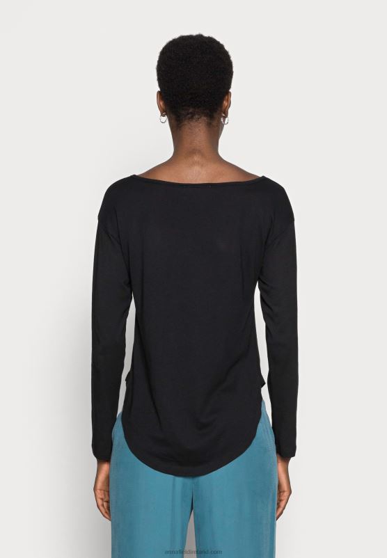 Z62T542 Women Anna Field Basic Long Sleeved Top Black