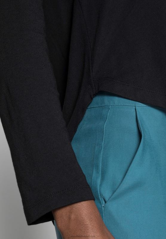 Z62T542 Women Anna Field Basic Long Sleeved Top Black