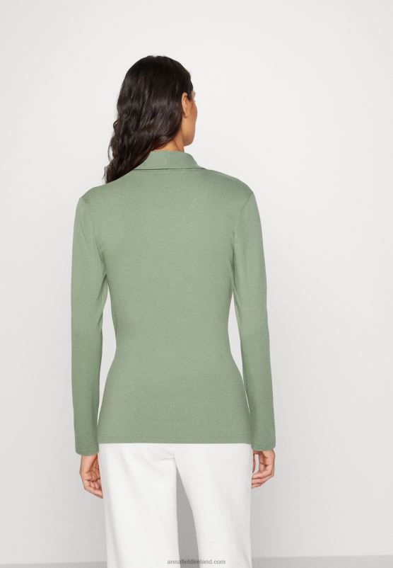 Z62T545 Women Anna Field Long Sleeved Top Light Green