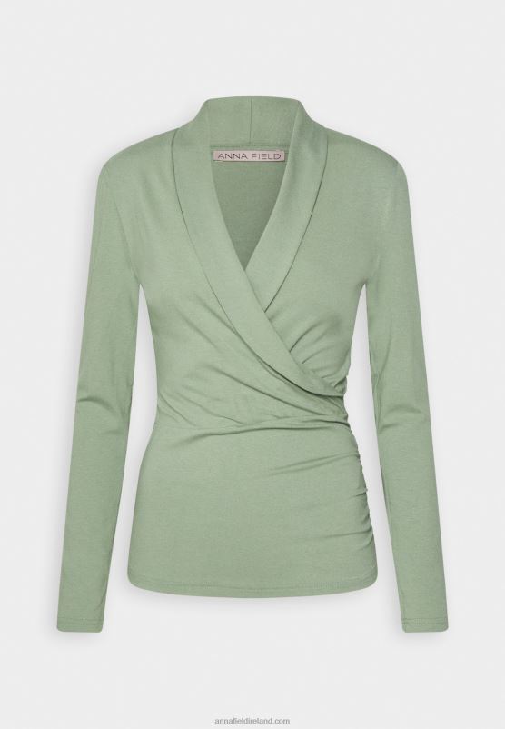 Z62T545 Women Anna Field Long Sleeved Top Light Green