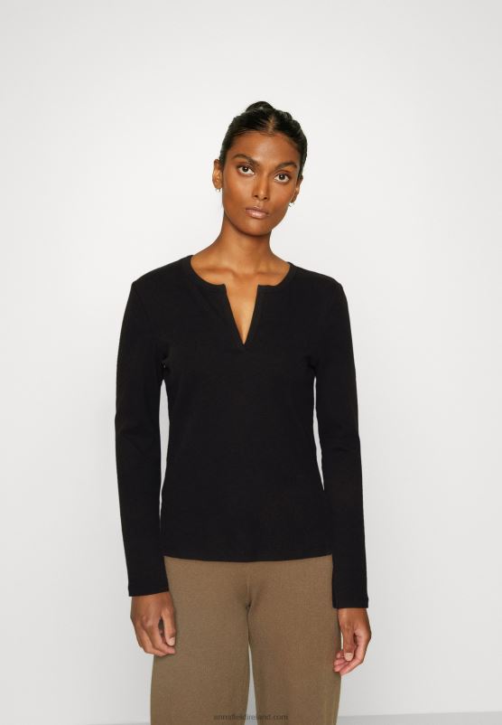 Z62T547 Women Anna Field Long Sleeved Top Black