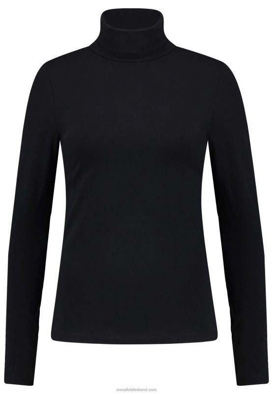 Z62T548 Women Anna Field Long Sleeved Top Black