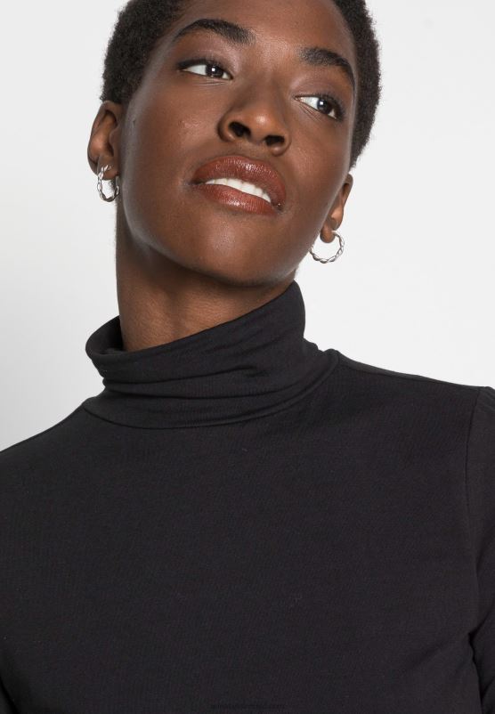 Z62T548 Women Anna Field Long Sleeved Top Black