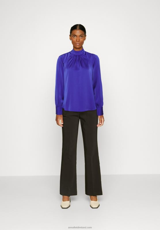 Z62T549 Women Anna Field Long Sleeved Top Blue