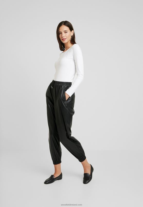 Z62T550 Women Anna Field 2 Pack Long Sleeved Top Black/White