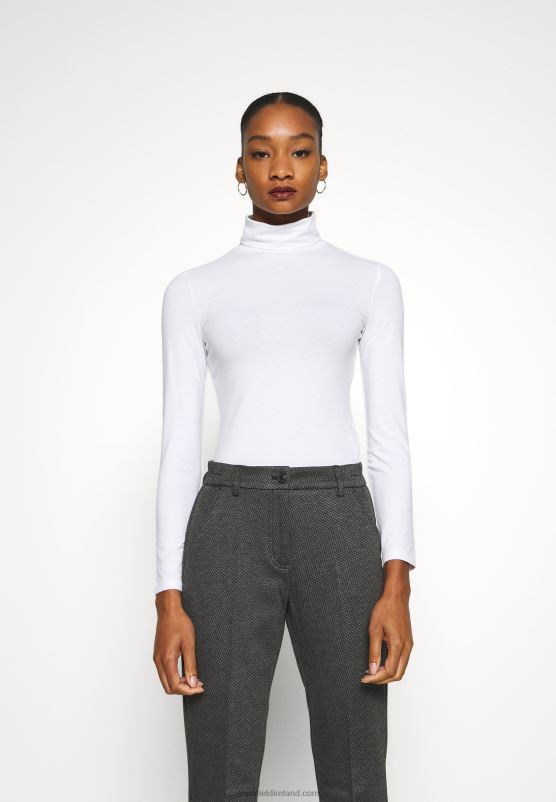 Z62T551 Women Anna Field 2 Pack Long Sleeved Top Black/White