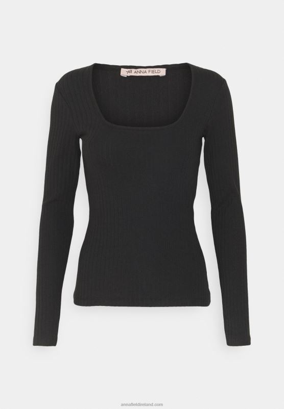 Z62T552 Women Anna Field Long Sleeved Top Black