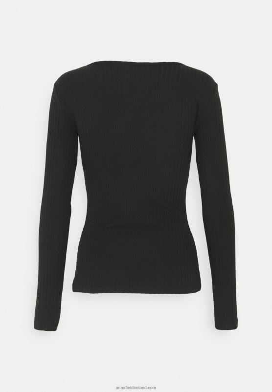 Z62T552 Women Anna Field Long Sleeved Top Black
