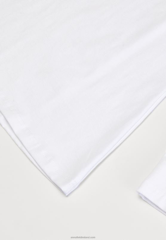 Z62T560 Women Anna Field Long Sleeved Top White