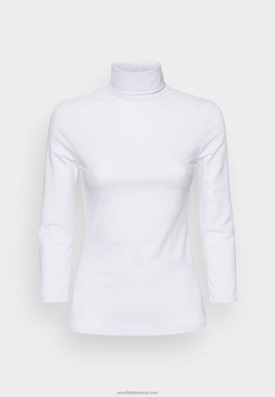 Z62T560 Women Anna Field Long Sleeved Top White