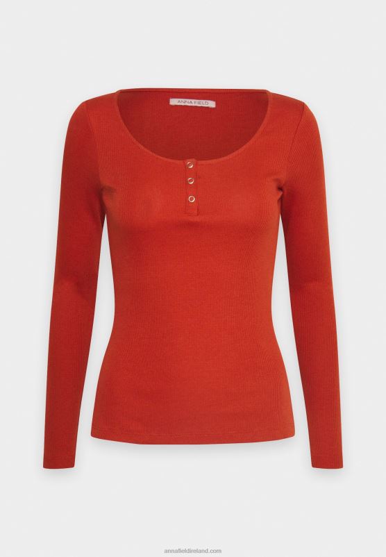 Z62T563 Women Anna Field Long Sleeved Top Brown