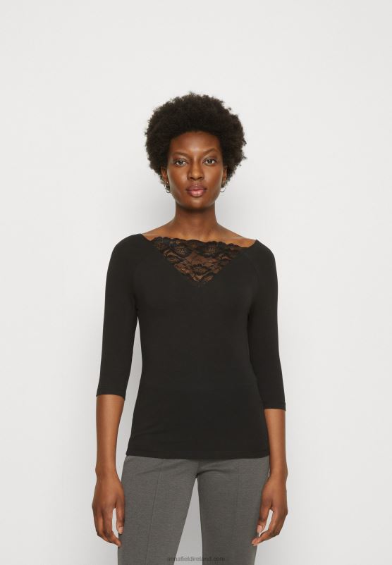 Z62T564 Women Anna Field Long Sleeved Top Black