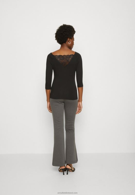 Z62T564 Women Anna Field Long Sleeved Top Black