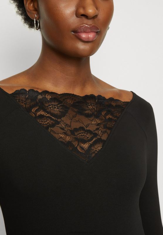 Z62T564 Women Anna Field Long Sleeved Top Black