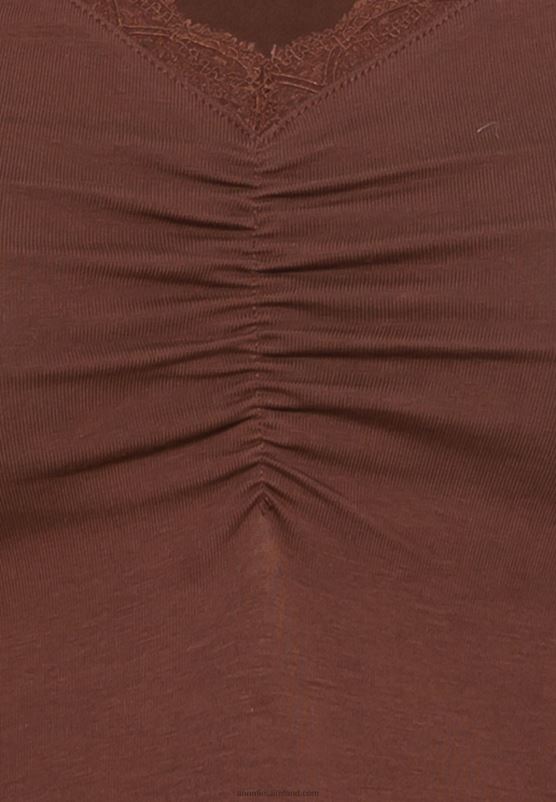 Z62T565 Women Anna Field Long Sleeved Top Brown