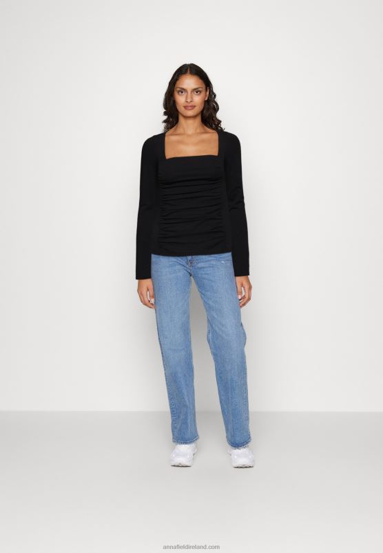 Z62T568 Women Anna Field Long Sleeved Top Black