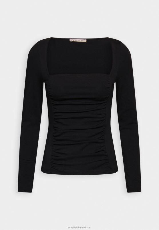 Z62T568 Women Anna Field Long Sleeved Top Black