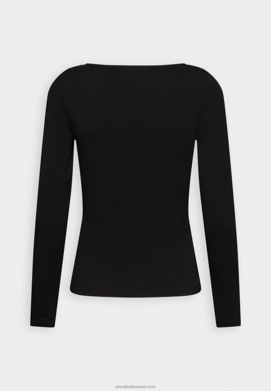 Z62T568 Women Anna Field Long Sleeved Top Black