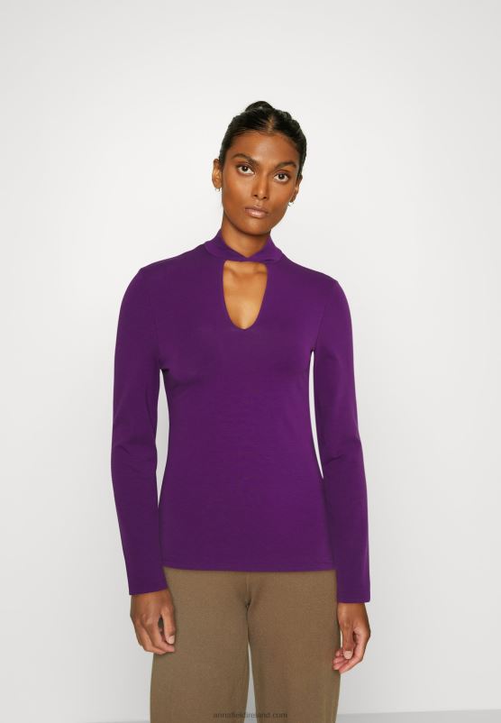 Z62T569 Women Anna Field Long Sleeved Top Purple