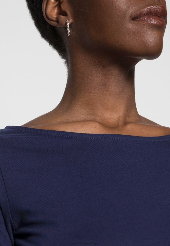 Z62T570 Women Anna Field Long Sleeved Top Dark Blue