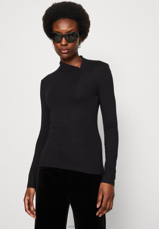 Z62T578 Women Anna Field Long Sleeved Top Black