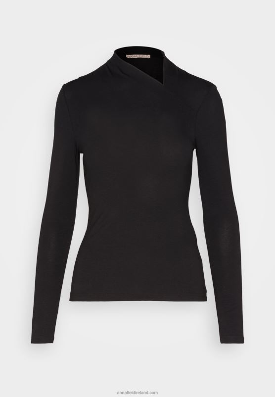 Z62T578 Women Anna Field Long Sleeved Top Black