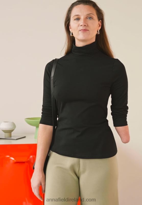 Z62T579 Women Anna Field Long Sleeved Top Black
