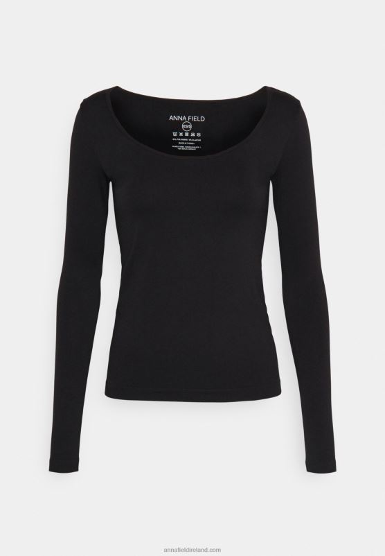 Z62T580 Women Anna Field Long Sleeved Top Black