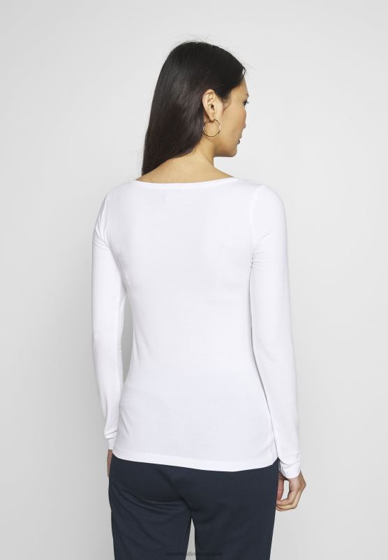 Z62T581 Women Anna Field Long Sleeved Top White