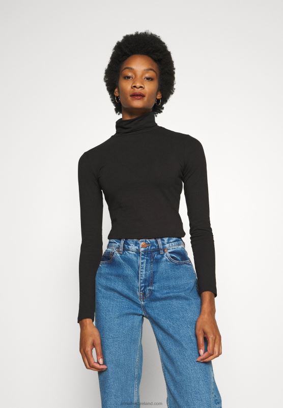 Z62T588 Women Anna Field 2 Pack Long Sleeved Top Black